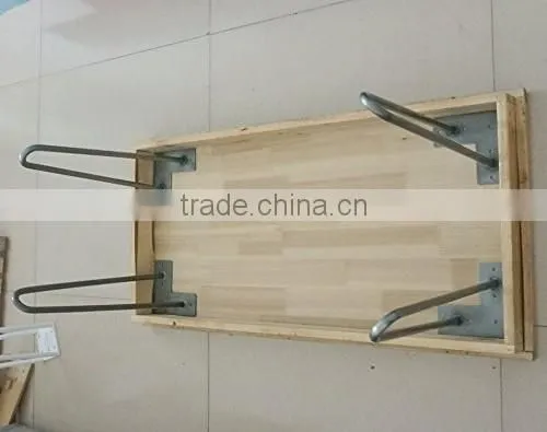 Chrome solid steel metal hairpin legs