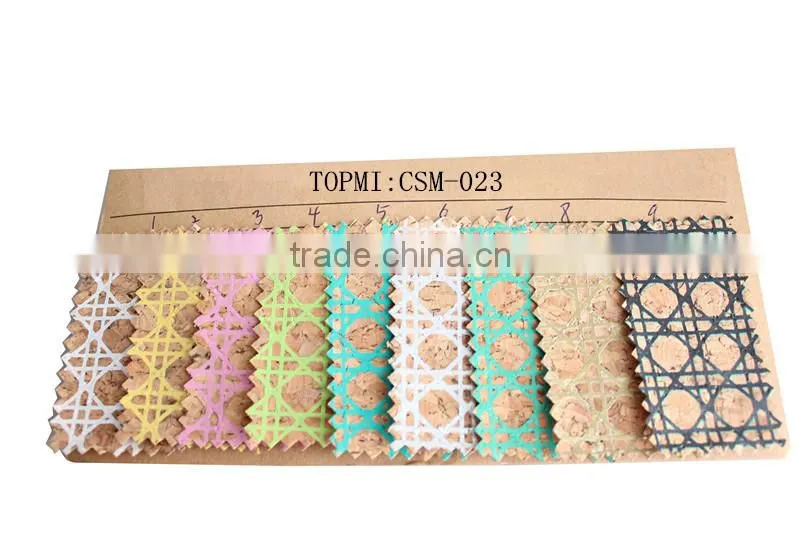 popular cork leather raw material for shoe heel