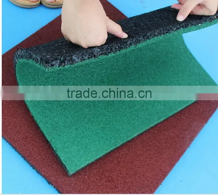 Manufacturer colorful rubber flooring mat with holes