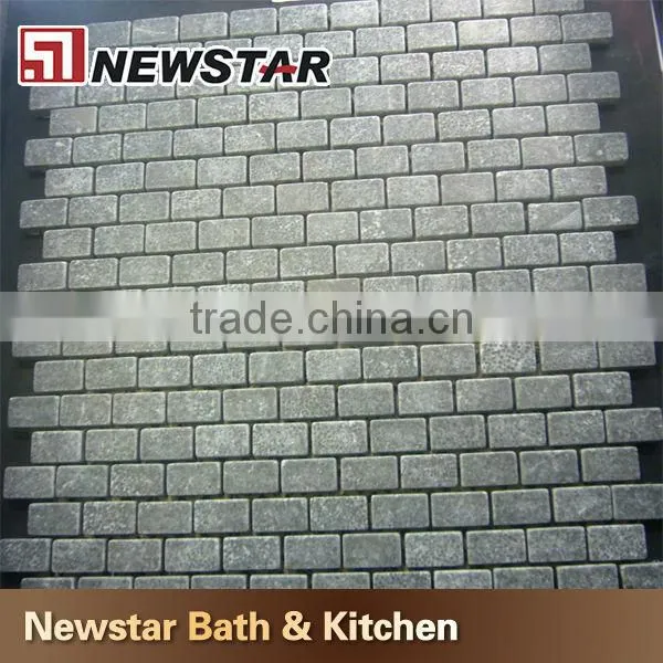 slate mosaic china slate black Split Face Mosaic