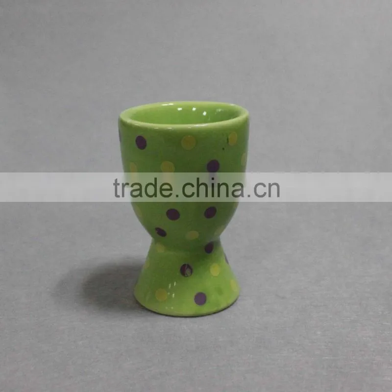 Ivory White Porcelain China Ceramic Cream White Egg Stand Egg Cup