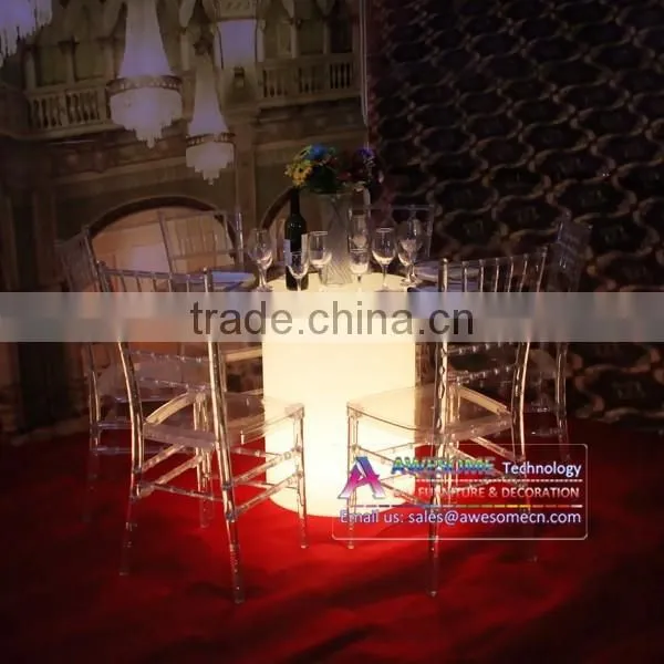 led wedding furniture / wedding banquet crystal table