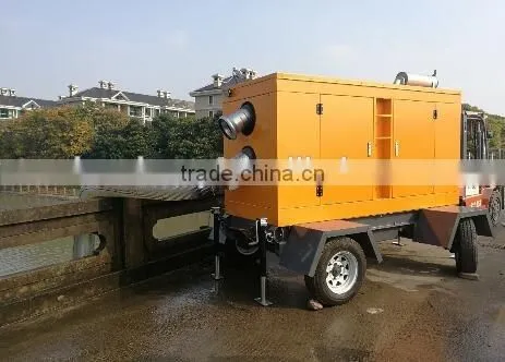 manufature price big type 8inch move water pump portable diesel water pump