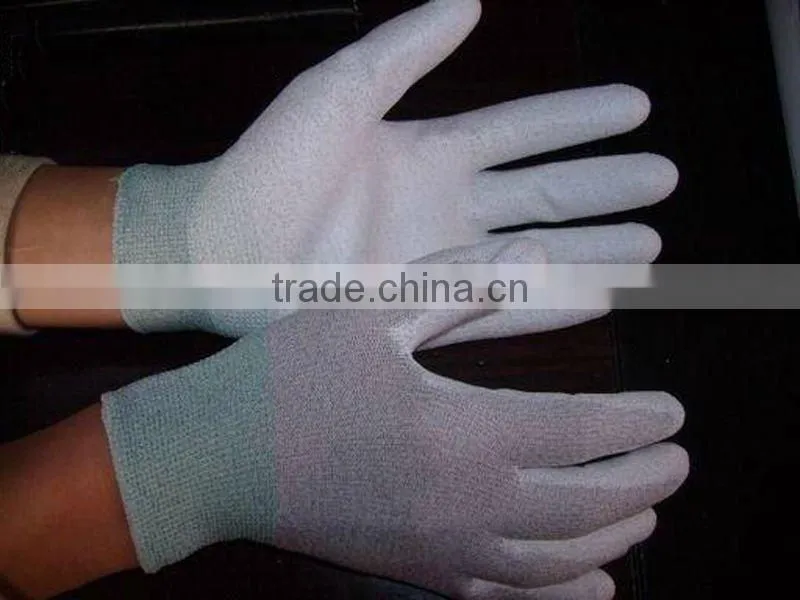 Colorful knit polyster glove latex coated ZMA0320