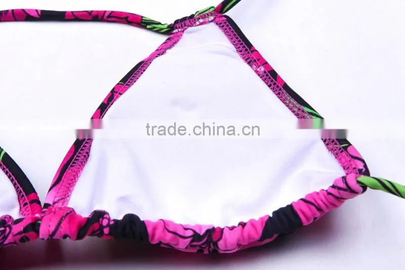 2017 hot sex flower bikini