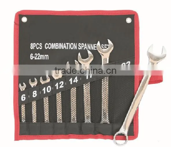 High quality 8 pcs Combination spanner set / Wrench set