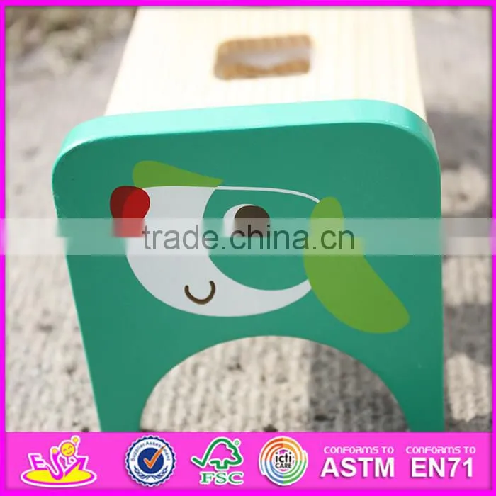 2016 new design baby toy wooden pounding bench W11G026