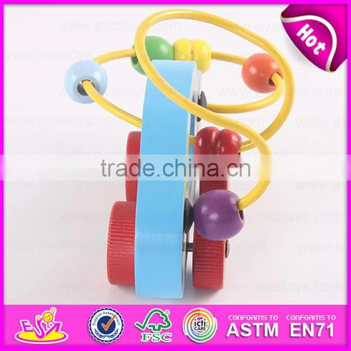 2016 brand new wooden beads toy, educational wooden beads toy, preschool wooden beads toy W11B085