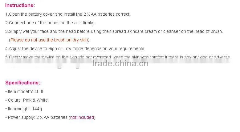 5in1 Multifunction Electric Face Facial Cleansing Brush