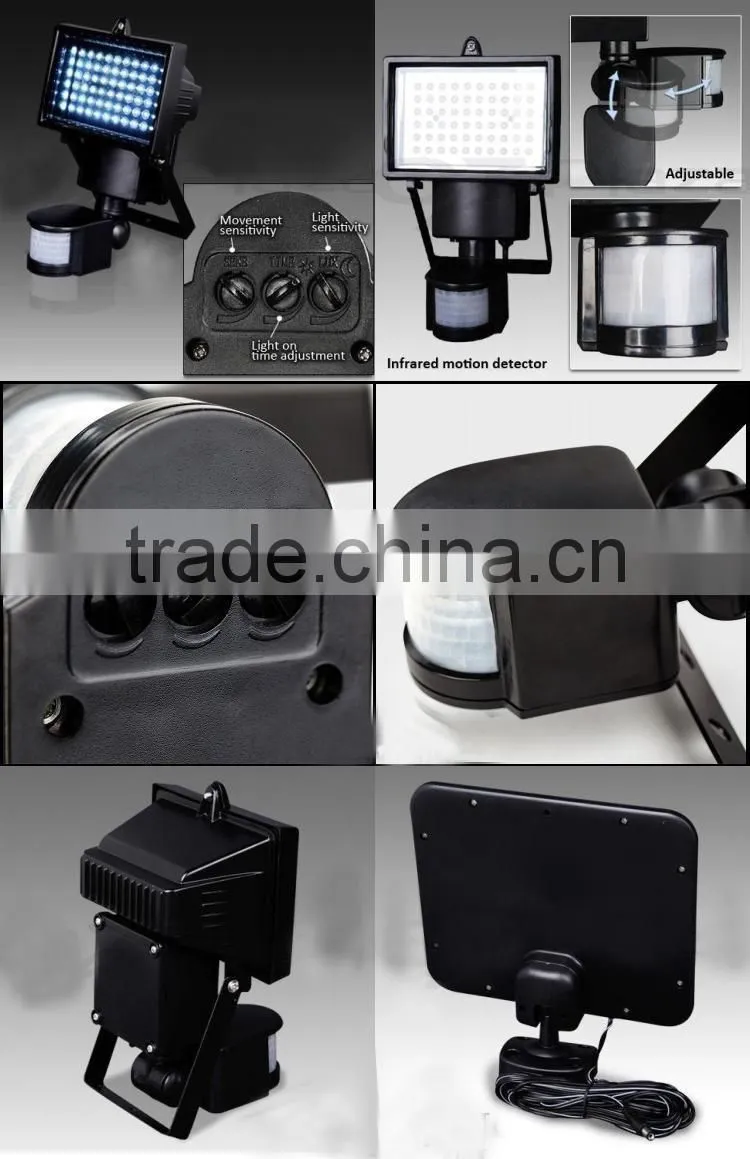 60 LED Sunforce Motion Detected Solar sensor Light Outdoor