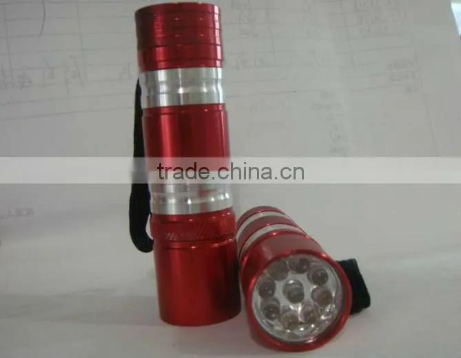 9 LED camping light/Strong waterproof bald head lamp