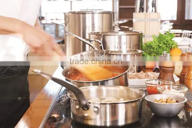 Bistro 3-ply Stainless Stockpot Range Restaurant Cooking Pots