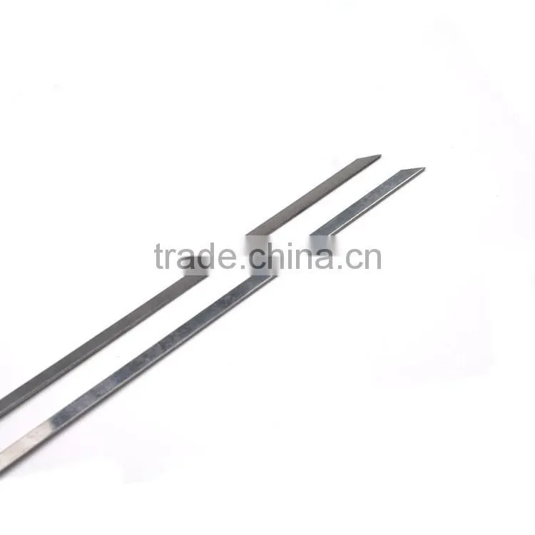 10pcs stainless steel halal kebab skewer set for barbecue grill