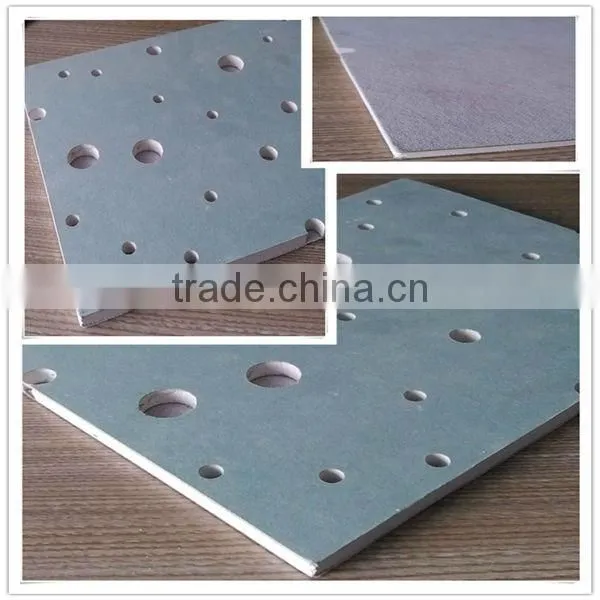 60x60cm Perforated Gypsum Board In China