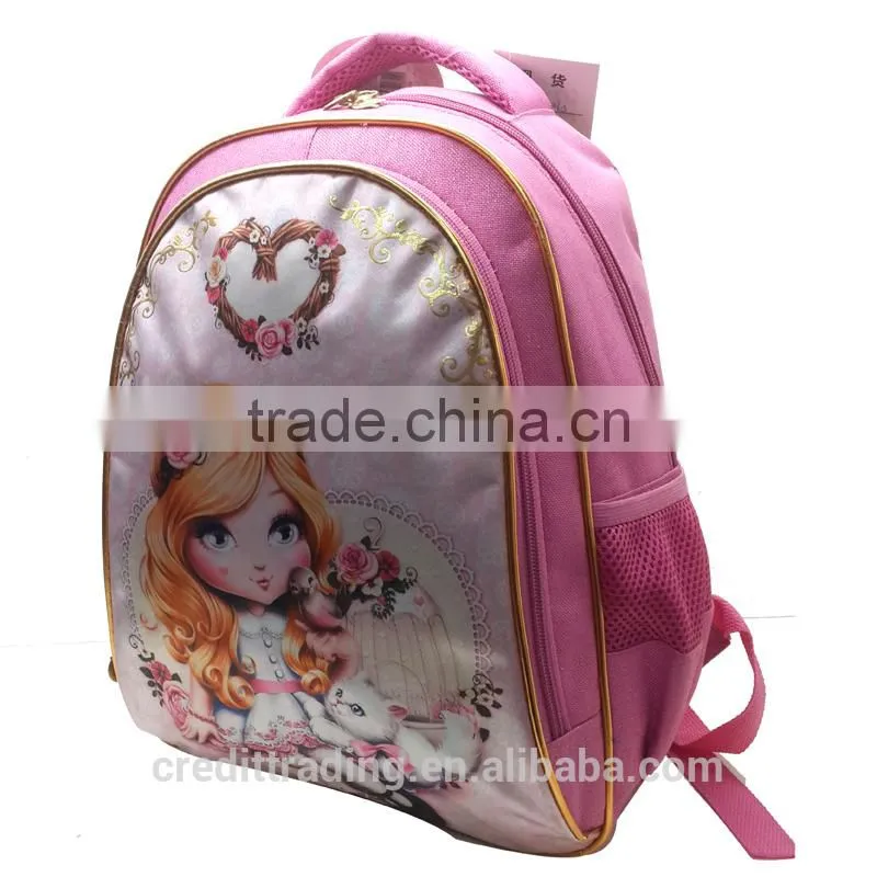 2015 hot selling stock school bag for kids