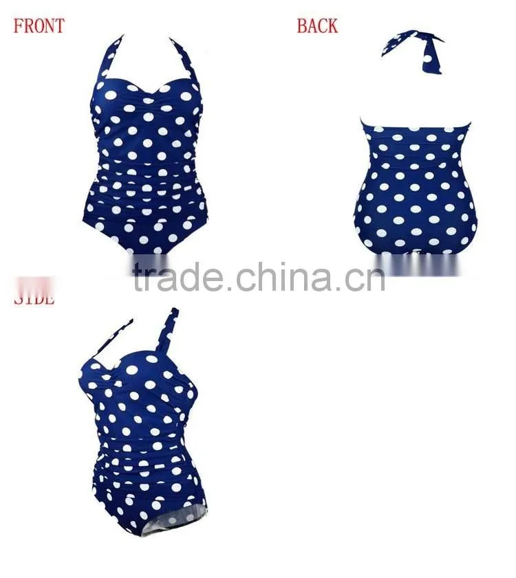 Elegant Inspired Retro Vintage One Piece Pin Up Monokinis Swimsuit