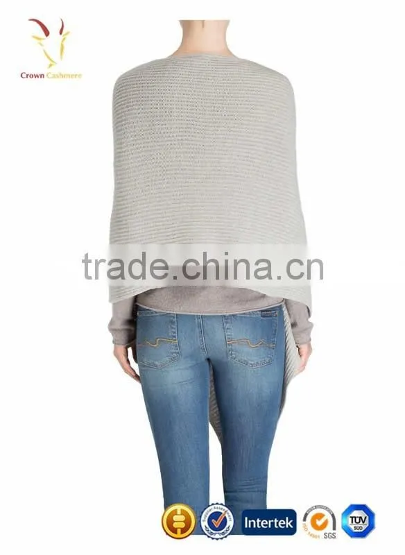 Ribbed Formal Cashmere Wrap Shawls for Women
