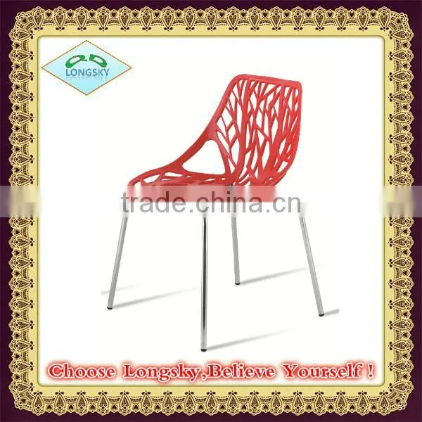 Hot sale bird nest design metal frame plastic chairs garden chairs outdoor furniture