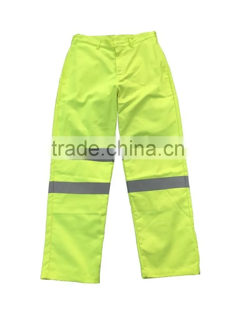 FR work trousers hivis green flame retardant men fire pants