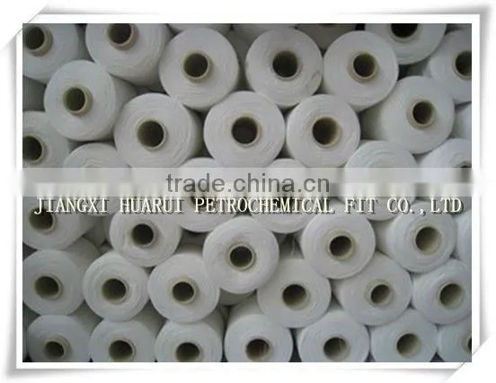 100pct spun polyester yarn raw white polyester sewing thread