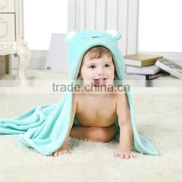 Animal hooded children blanket fleece super soft