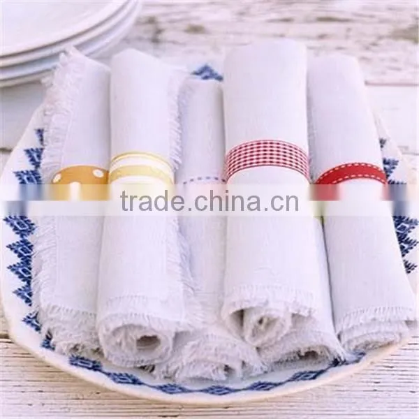 Polyester Jacquard White Hotel Table Napkin 45*45cm