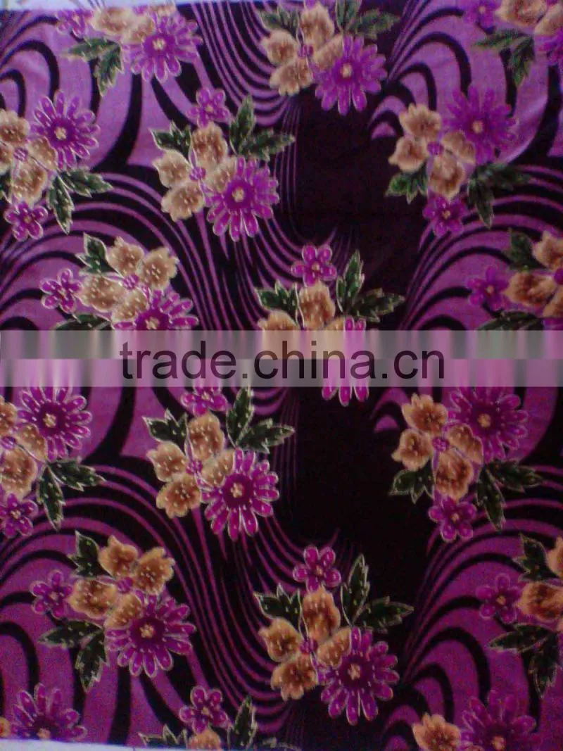 100%polyester printed KS velvet