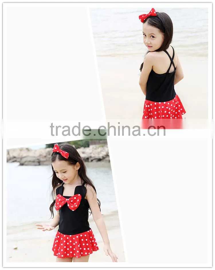 Fashion baby swimwear 1-6 years old kids girls swimsuit one piece