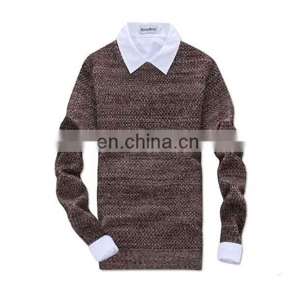High fashion long sleeve knitwear in men's sweater