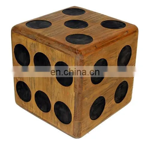 Wooden outdoor Yard dice giant custom wooden dice set