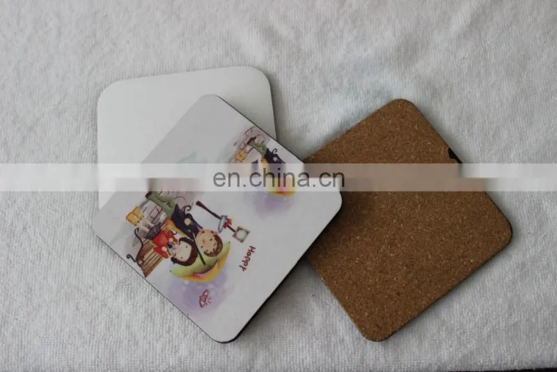 sublimation wood tea coaster with pearlescent tea cup coaster hardwood coffee cup mats