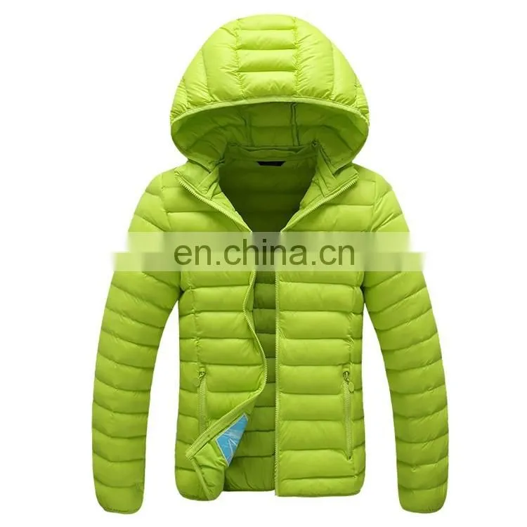 Colorful Windproof Nylon Padded Winter Jackets Coat