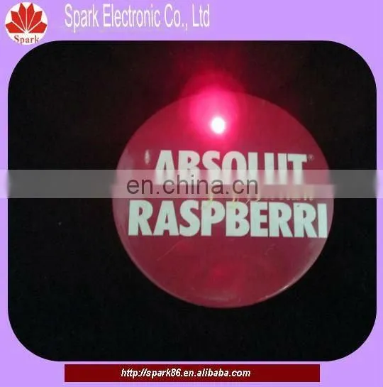 CE,RoHS approved led flashing badge pins