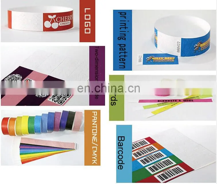 Waterproof Tyvek Wristbands