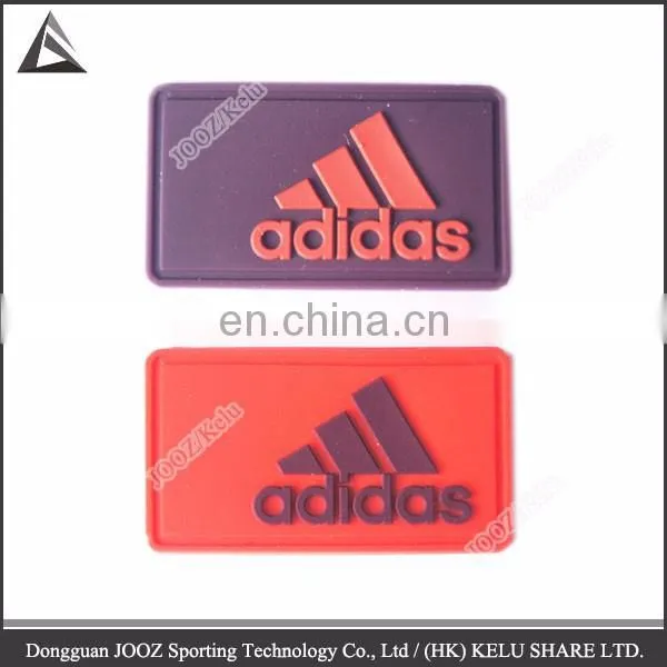 dongguan OEM custom fabric label silicone rubber sticker garment label
