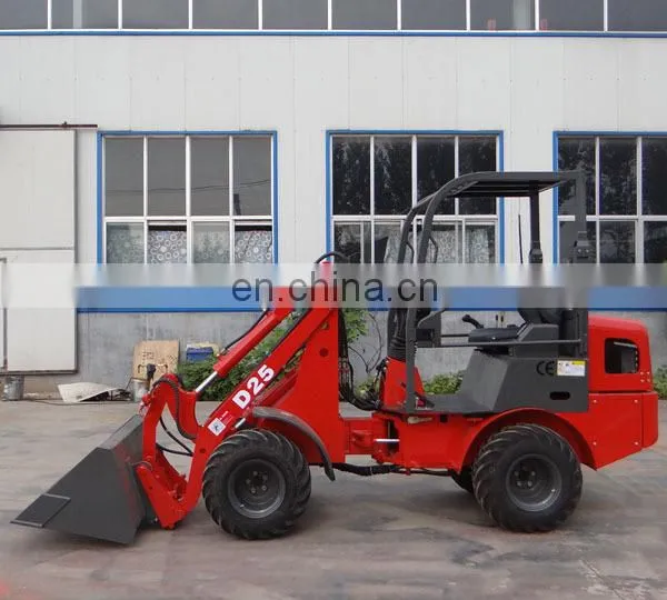 D25 front wheel loader small construction equipment agriculture steering wheel loader