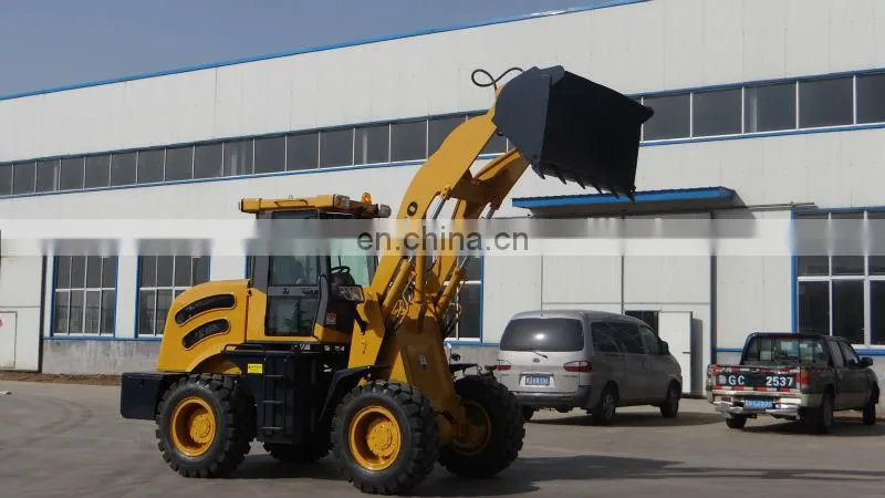 2Ton latest mini wheel loader with snow bucket and forklist