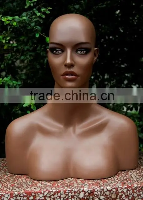 Head Mannequin Type and Fiberglass Material cheap mannequin H1049
