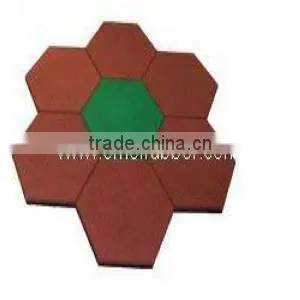 Hexagon rubber paver/flooring/mat