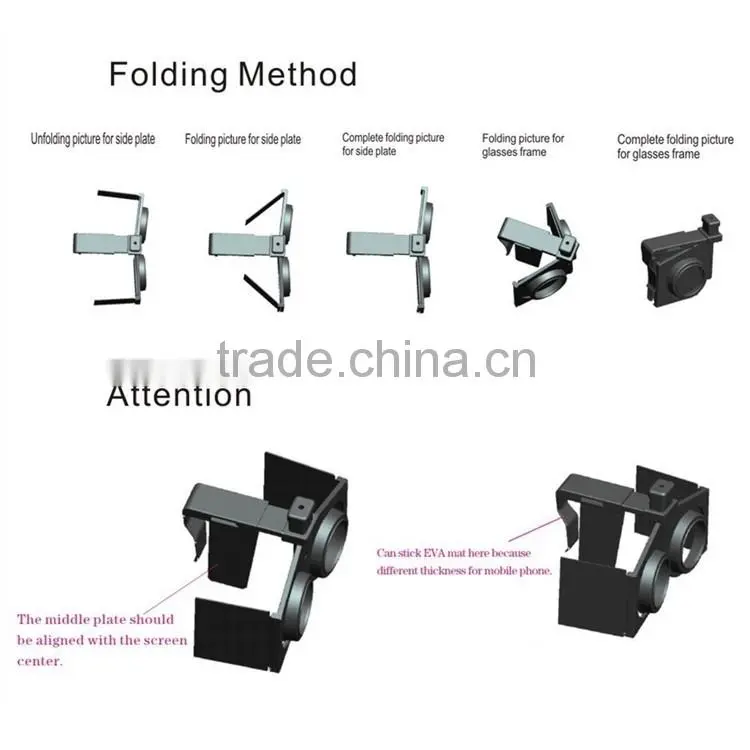 2016 Super hot wholesales For phone Cheap Portable VR fold folding LC-VRF1