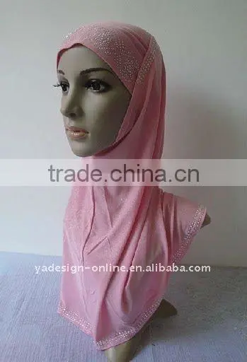A255 fashion beaded high quality muslim Hijab