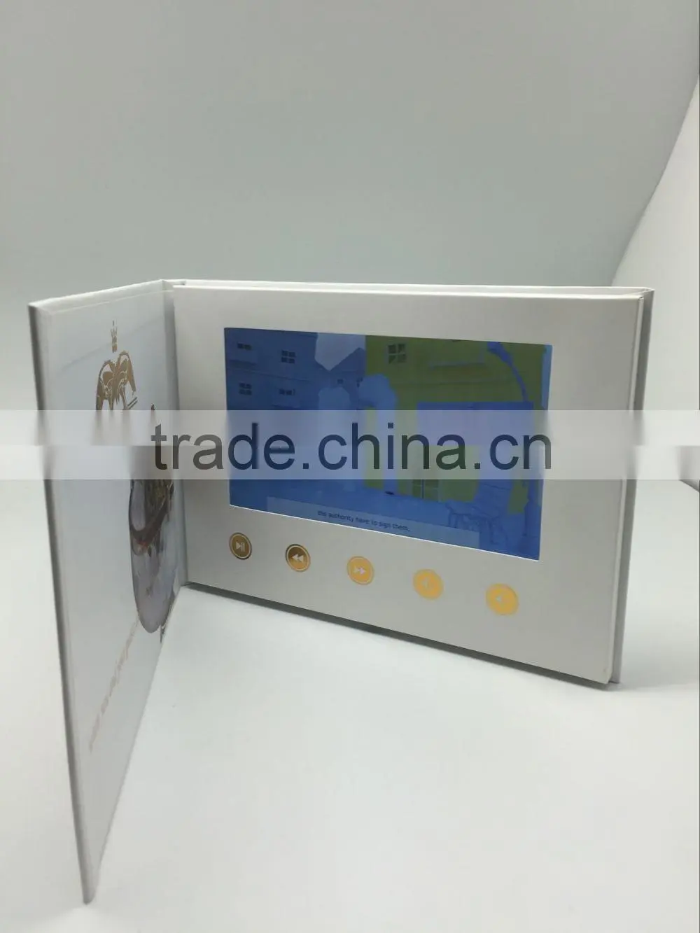 promotional video business card 4.3inch video wedding card