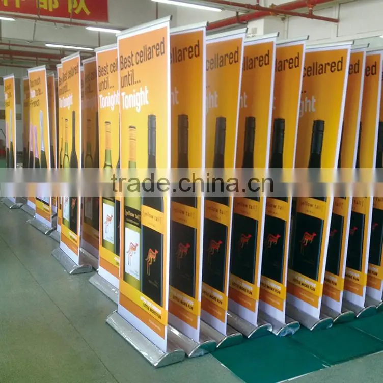 Custom aluminum frame horizontal roll up banner standee display__ly