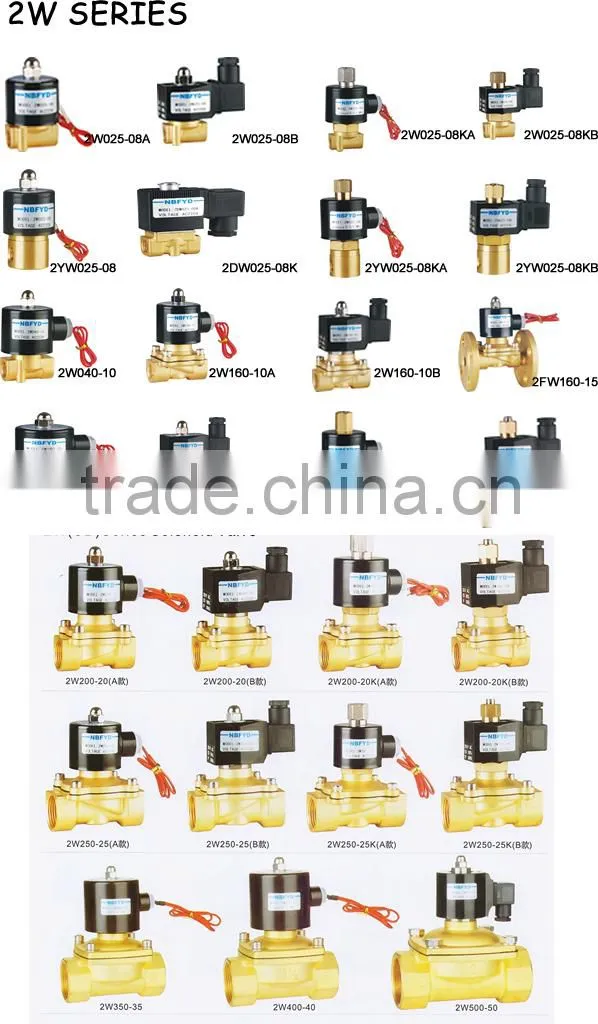 110/220VAC Normal Closed Water Solenoid Valve,Oil Air Solenoid Valve