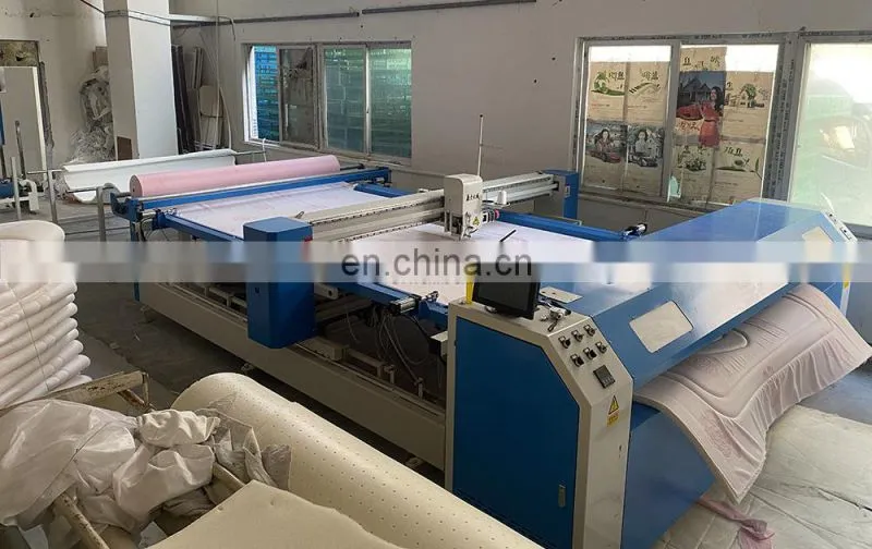 2022 factory supply Long arm ultrasonic mattress quilting embroidery machine for mattress fabric sewing quilt machine