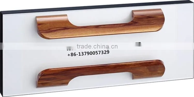 Wooden Color Handle For Wooden Cabinet Door Pull Handle