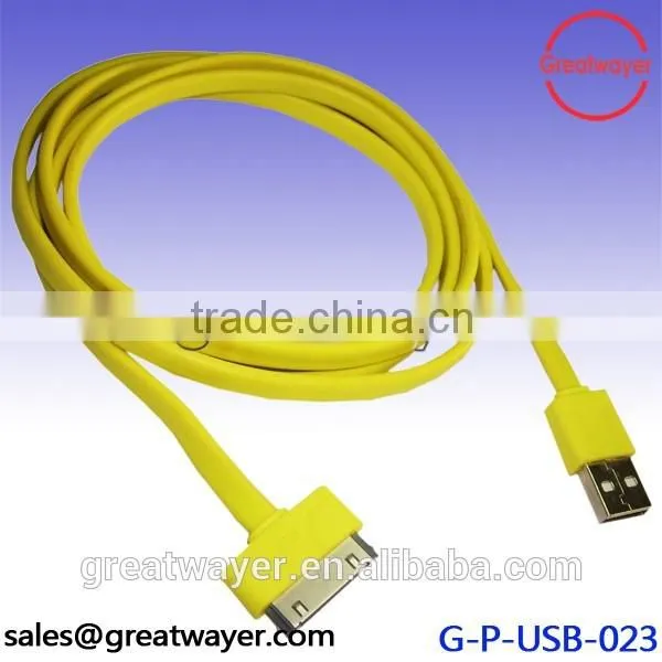 Colorful Flat Micro USB cable for HTC for Samsung usb charger cable