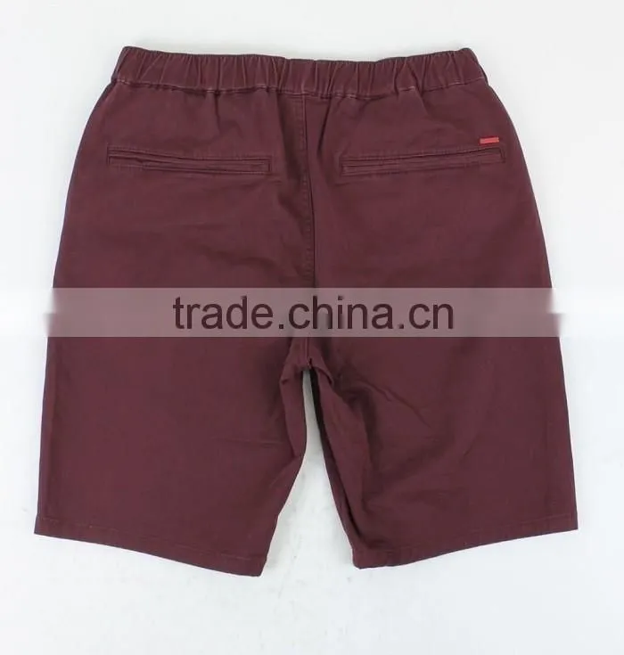 cargo chino shorts/Chino short with custom patch/Chino short with custom leather patch