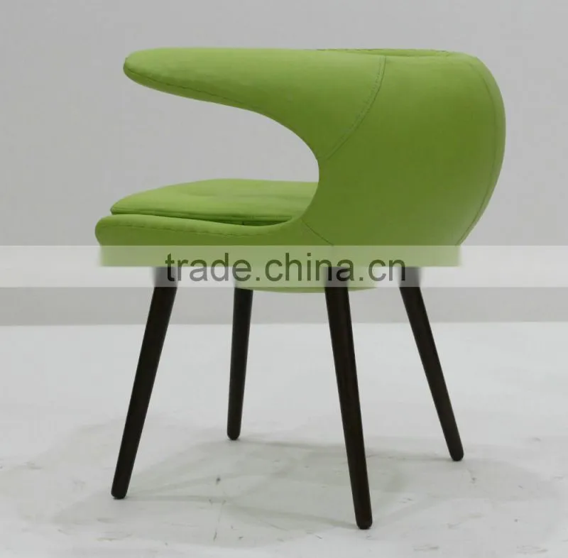 replica relaxing fiberglass material fabric grace elegant Bo Strange Frost Chair with wooden legs