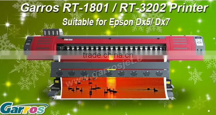 UV printer flatbed-Garros 1852 UV Printer 1.8*3M Roll to roll Flatbed printer